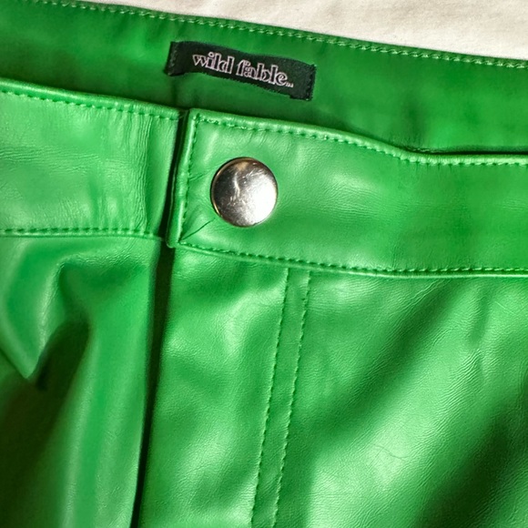 Wild Fable Green Leather Pants. Reminded me of Tyler the Creator vibes. - Picture 5 of 5